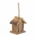 Vintage Wooden Bird House Nesting Box Small Wild Birds Nest Home Garden Decoration