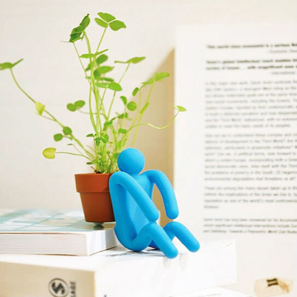 Interest Mini DIY Changed Iron Man Potted Plants Office Home Plant -  Red