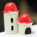 Mini  Castle Micro Landscape Decorations Garden DIY Decor -  Red