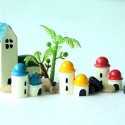 Mini  Castle Micro Landscape Decorations Garden DIY Decor -  Red