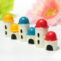 Mini  Castle Micro Landscape Decorations Garden DIY Decor -  Red