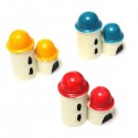Mini  Castle Micro Landscape Decorations Garden DIY Decor -  Red