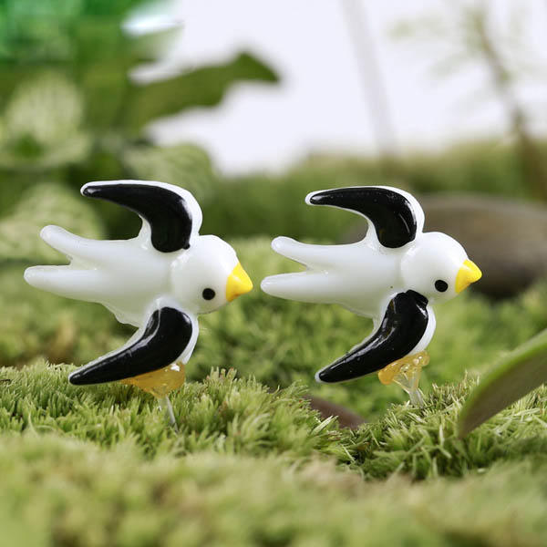  Mini Swallow Micro Landscape Decorations Garden DIY Decor