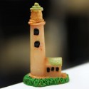 Mini  Lighthouse Micro Landscape Decorations Garden DIY Decor - Yellow