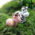 Mini Cute Zebra Micro Landscape Decorations Garden DIY Decor -  Pink