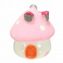 Miniature Mushroom Ornament Potted Plant Landscape Garden DIY Decor -  Pink