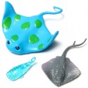 Mini Fish Whale Micro Landscape Decorations Garden DIY Decor - Blue spots flat fish