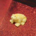 DIY Craft Landscape Minni Frog Potted Plant Garden Decor - Yellow
