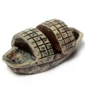 Mini  Boat Micro Landscape Decorations Garden DIY Decor - Black
