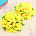 Artificial Wedding Silk Rose Flower Ball With Leaves Party Home Decoration - Rose