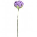 DIY Miniature Pretty Rose Ornaments Potted Plant Garden Decor - Purple
