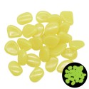 50pcs Glow Pebbles Luminous Stone Rocks In The Dark for Outdoor Pool Walkways Path Patio Lawn Decor - 100pcs Yellow