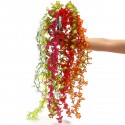 Artificial Silk Flower Vine Leaf Garland Plant Foliage Rattan Wedding Home Decorations - Green