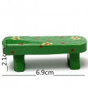DIY Craft Landscape Simulation Bench Potted Plant Garden Decor - Orange
