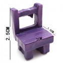 Mini  Stool Chair Desk Figurine Micro Landscape Ornament Gardening Decoration DIY Bonsai Craft - Purple Stool