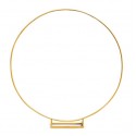 2M Metal Round Arch Stand Wedding Background Stand Birthday Party Decorative Balloon Stand DIY Iron Round Flower Frame - Gold