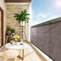 UV Block Protection Sun Shade Cloth Durable Portable Privacy Screen Fence for Balcony Backyard Garden - 0.9x1m