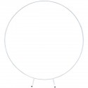 Round Wedding Arch Background Wrought Iron Shelf Decorative Props DIY Round Party Background Shelf - White