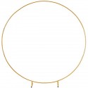 Round Wedding Arch Background Wrought Iron Shelf Decorative Props DIY Round Party Background Shelf - White