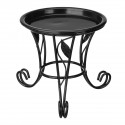 Metal Outdoor Indoor Flower Pot Plant Stand Garden Patio Decor Flower Rack Home Display - white