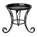Metal Outdoor Indoor Flower Pot Plant Stand Garden Patio Decor Flower Rack Home Display - white