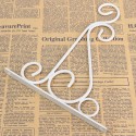 Classic Romantic Wrought Iron Flower Stand Hook Wrought Iron Plants Pots Hooks - Black