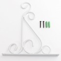 Classic Romantic Wrought Iron Flower Stand Hook Wrought Iron Plants Pots Hooks - Black
