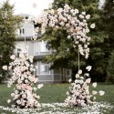 Garfans 1X2M Wedding Stage Background Frame Wrought Iron Decorative Flower Stand Custom Wedding Square Arch Shelf Wedding Decor 