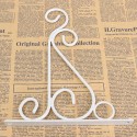 Classic Romantic Wrought Iron Flower Stand Hook Wrought Iron Plants Pots Hooks - Black