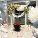 Garfans 1X2M Wedding Stage Background Frame Wrought Iron Decorative Flower Stand Custom Wedding Square Arch Shelf Wedding Decor 