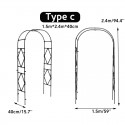 Metal Arch Wedding Party Background Stand Prom Garden Floral Decoration - Type B
