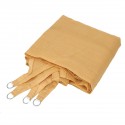 SunShade Sail Rectangular Square 10x10 Outdoor UV Block 4-Fixed Rope for Yard Terrace Lawn Garden Beige