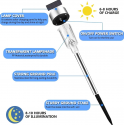 12pcs Solar Outdoor Lights, Stainless Steel Solar Lights Outdoor Waterproof, LED Pathway Lights Outdoor Solar Lights Solar Garden Lights For Patio, Lawn, Yard And Landscape