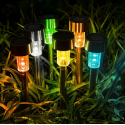 12pcs Solar Outdoor Lights, Stainless Steel Solar Lights Outdoor Waterproof, LED Pathway Lights Outdoor Solar Lights Solar Garden Lights For Patio, Lawn, Yard And Landscape