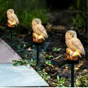 1pc Garden Solar Lights Outdoor Decorative Resin Owl Solar LED Lights With Stake For Garden Lawn Pathway Yard Decortions