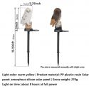 1pc Garden Solar Lights Outdoor Decorative Resin Owl Solar LED Lights With Stake For Garden Lawn Pathway Yard Decortions