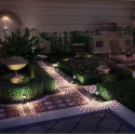 2pcs Solar Outdoor Light Projection Lawn Lamp Villa Layout Garden Waterproof Outdoor Solar Light Landscape Courtyard Decoration Garden Lamp