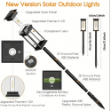 2pcsSolar Pathway Lights Outdoor, Upgraded Solar Outdoor Lights, Bright Solar Garden Lights Outdoor Waterproof, Auto On/Off Outdoor Solar Lights For Yard Landscape Path Lawn Patio Walkway