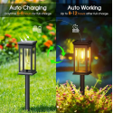2pcsSolar Pathway Lights Outdoor, Upgraded Solar Outdoor Lights, Bright Solar Garden Lights Outdoor Waterproof, Auto On/Off Outdoor Solar Lights For Yard Landscape Path Lawn Patio Walkway