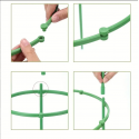 3pcs 12pcs Plant Support Plant Stakes, Half Round Plant Support Ring Plastic Plant Cage Holder Flower Pot Climbing Trellis For Small Plant Flower Vegetable, Indoor Plants