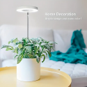 1pc, Aiwellkay Grow Lights For Indoor Plants ,Grow Healthy Indoor Plants USB Angel Ring LED Full Spectrum Plant Light , Diameter 3.5in/9cm,Height Adjustable 4 Dimmable Brightness, 4/8/12H On/Off Timer,Timed DimmingI ,Ideal For Small Plants